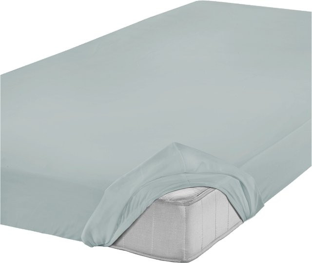 Setex Jersey-Spannbetttuch wasserdicht aus Baumwolle, Grau, B/T: 70 x 140 cm - Bild 1
