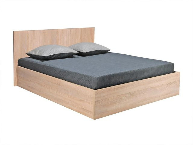 Elphege Bett mit Bettkasten in Naturfarben Hell und Beige, B/T: 160 x 200 cm - Bild 1