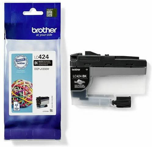Original Brother Tintenpatrone LC-424BK Schwarz für Inkjet-Drucker - Bild 1