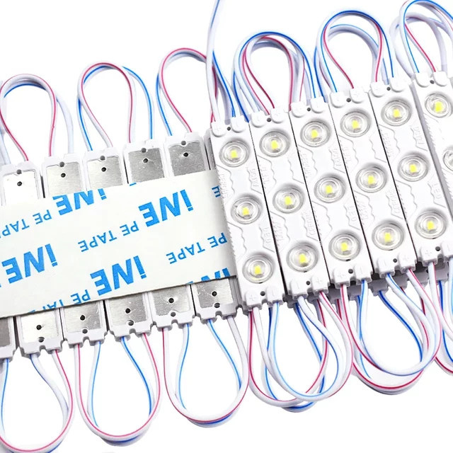 MERRYLE 2835SMD Injektion LED Zeichen Module Set, 20er Pack, Warmweiß, DC12V, Wasserdicht für Außenwerbung und Schild-Hintergrundbeleuchtung - Bild 1