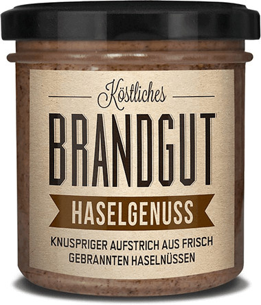 Brandgut Haselnuss-Aufstrich mit Meersalz 160 g - Bild 1