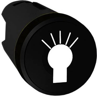 Schneider Electric ZB5AA253 Drucktaster-Frontelement in Schwarz aus Kunststoff - Bild 1