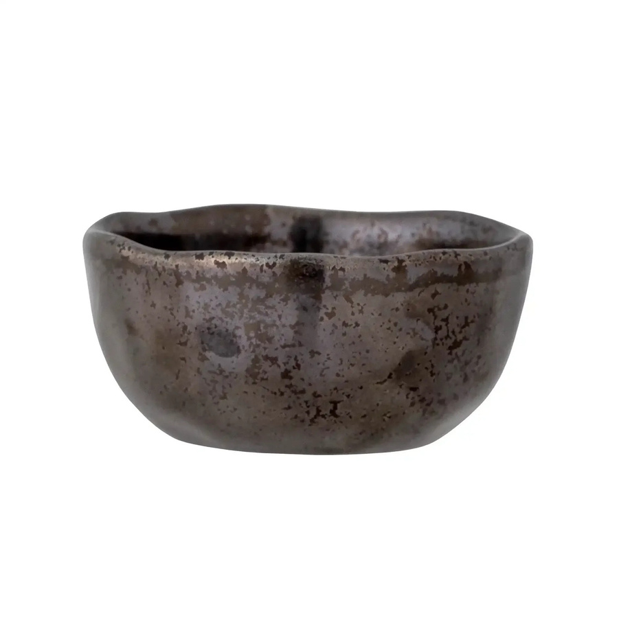 Bloomingville Schale Linne aus Steingut in Bronze, Durchmesser: 10 cm - Bild 1