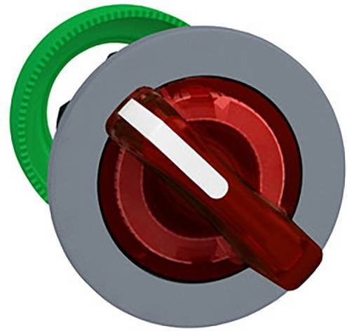 Schneider Electric ZB5FK1243C0 Leuchtwahlschalter-Frontelement aus Kunststoff in Rot und Grau - Bild 1