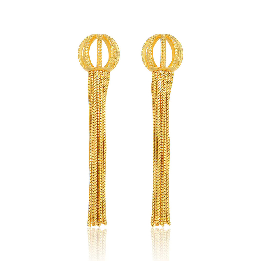 Erpels Quastenohrringe, Gold, Damen - Bild 3
