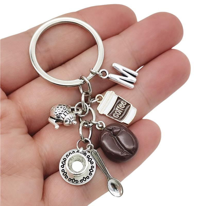 Cenxuan Handmade Schlüsselanhänger Kaffeebohne, Unisex - Bild 2