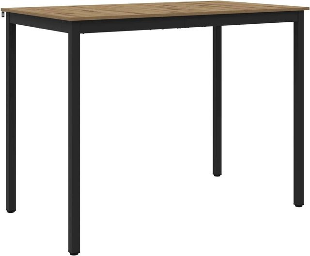 vidaXL Esstisch modern in Eiche braun aus Holzwerkstoff und Metall, rechteckig, B: 105 cm, T: 80 cm, H: 80 cm - Bild 1