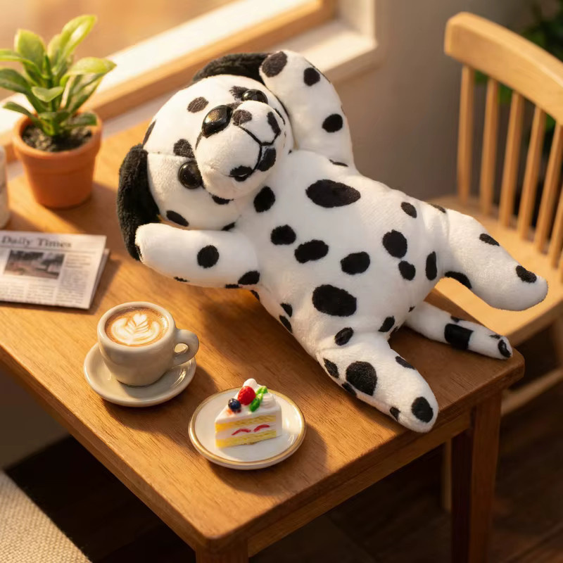 MIAOOWA Dalmatiner Plüschtier, Gefleckter Hund, 15cm - Bild 3