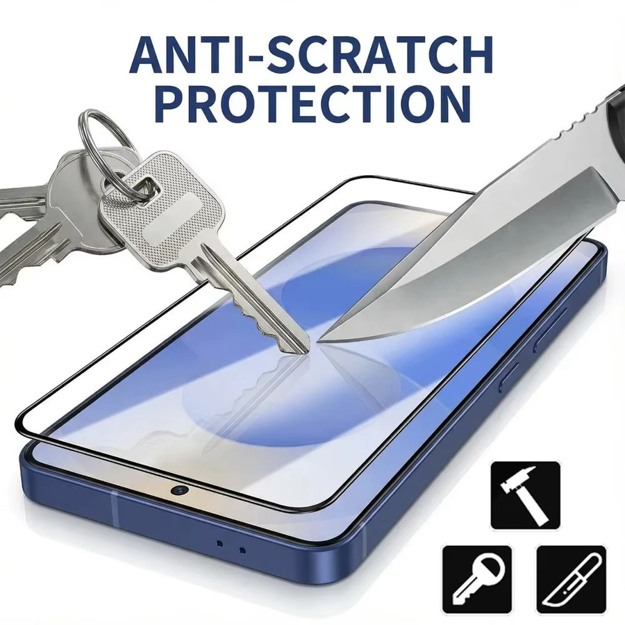 2 Stück Displayschutzfolien aus gehärtetem Glas für Samsung Galaxy S26 S25 S24 S23 S22 S21 Ultra und Edge, transparent - Bild 5