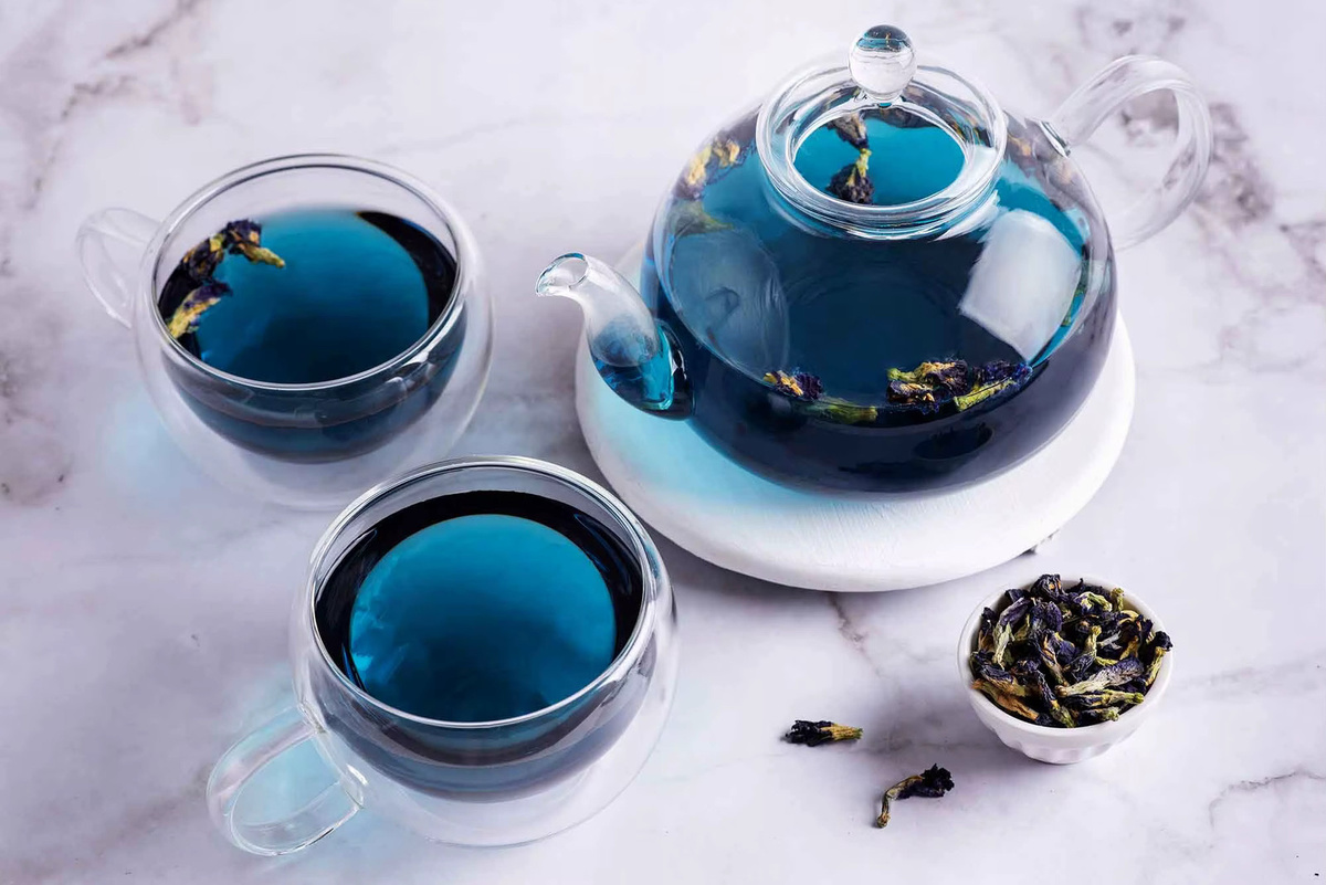 WINO SZARNIA, Oolong-Tee Blau mit Klitoria Flower Butterfly Pea, 50g - Bild 4