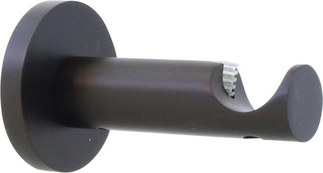 Mydeco Gardinenstangen-Halterung aus Metall in Schwarz mit Ø 2 cm und 6,5 cm Abstand - Bild 1