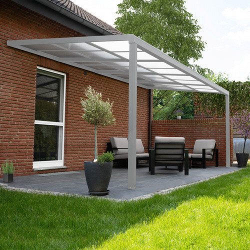 Home Deluxe Terrassenüberdachung Solis Deluxe mit Schiebedach, Weiß, B/T: 390 x 295 cm - Bild 4