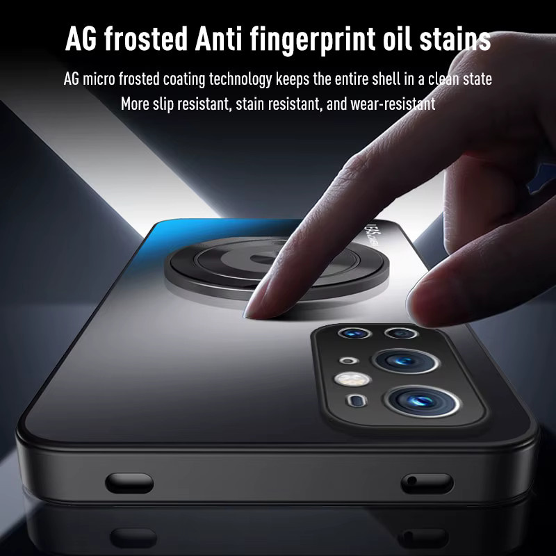Fudusaidman Magnetische MagSafe Ring Schutzhülle für OnePlus 13 12 11 10 9 8 Pro Serie, Blau - Bild 3