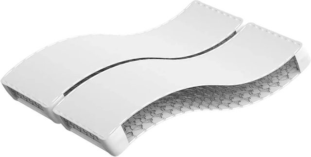 vidaXL Matratze mit Bonnell-Federkern H3, Breite: 120 cm, Tiefe: 200 cm, Farbe: Grau/Weiß/Schwarz - Bild 1