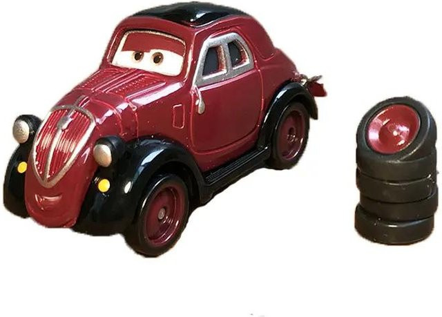 Pixar Disney Cars Lightning McQueen Finn Mcmissile Luigi Guido Sheriff Hook, Spielzeugauto, 1:55, ab 4 Jahren - Bild 1
