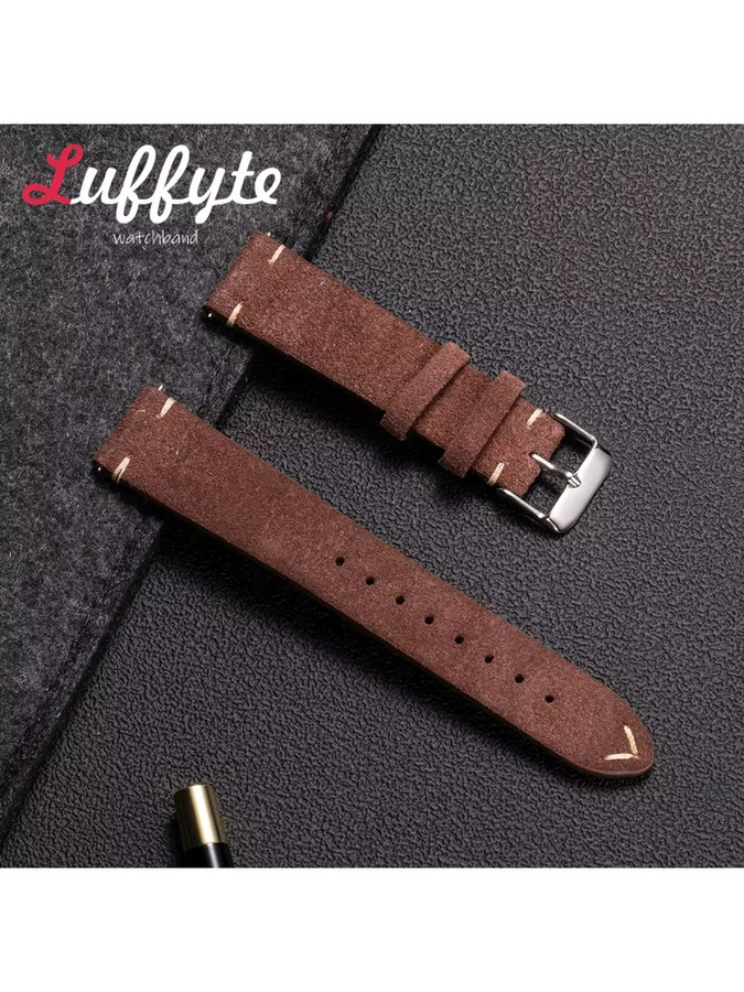luffyte Uhrenarmband Leder, Vintage, Unisex - Bild 2