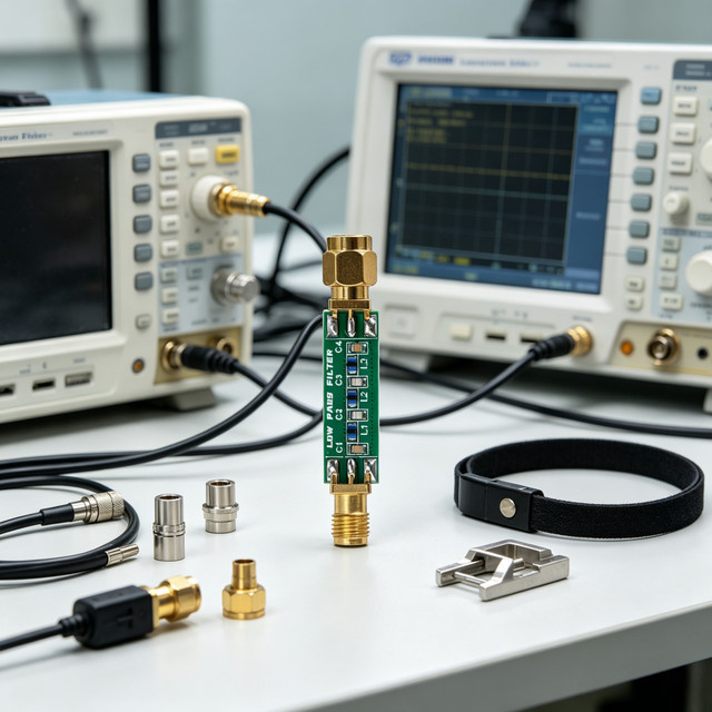 Aideepen 30MHz LPF Tiefpassfilter-Modul in Grün für klaren AM-Kurzwellen-Radioempfang mit verbessertem SNR - Bild 1