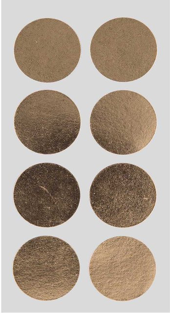 Rico Design Paper Poetry Sticker Punkte in Gold, Durchmesser: 25 mm, 4 Bogen - Bild 1