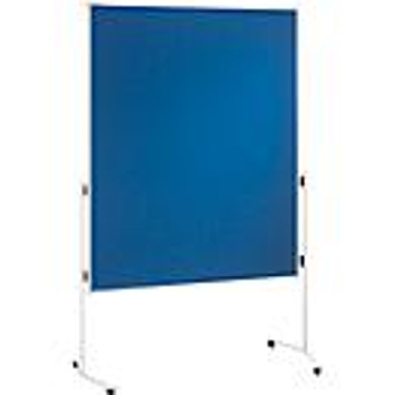 Franken Moderationstafel ECO beidseitig mit Rollen, Blau/Weiß, B: 120 cm, H: 150 cm - Bild 2