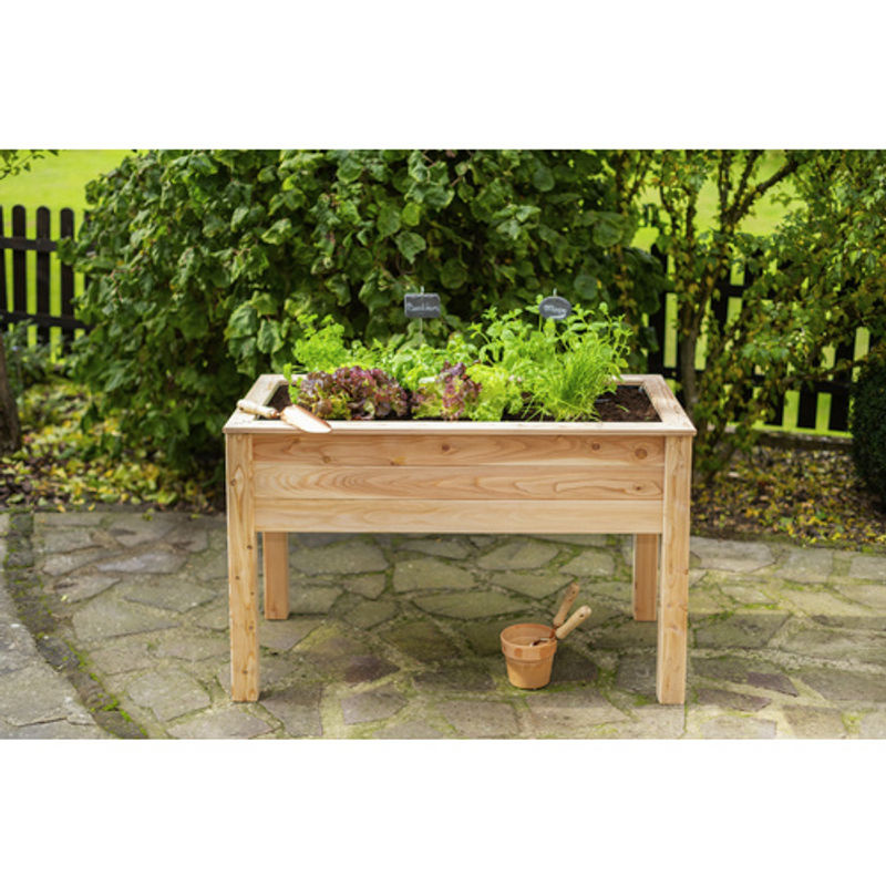 Westmann Stelzenhochbeet Emily aus Lärchenholz, natur, B/T/H: 120 x 65 x 75 cm - Bild 8
