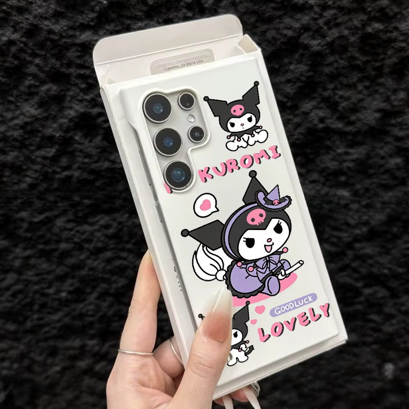 Kawaii Sanrio Cartoon Handyhülle für Samsung Galaxy S26 S25 S24 S23 S22 Ultra FE Plus Rahmenlose Dünne Hülle für Mädchen - Bild 1