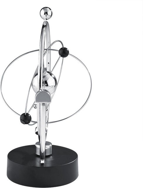 mfySpace Delfin Perpetual Motion Schwingkugel als Tischornament für dein Büro oder deinen Schreibtisch in Silber und Schwarz - Bild 1