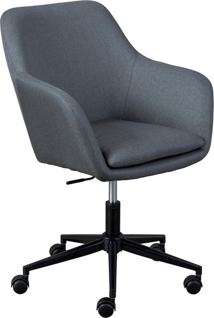 Inter Link Bürostuhl Workrelaxed modern in Grau mit Armlehnen und Rollen - Bild 1