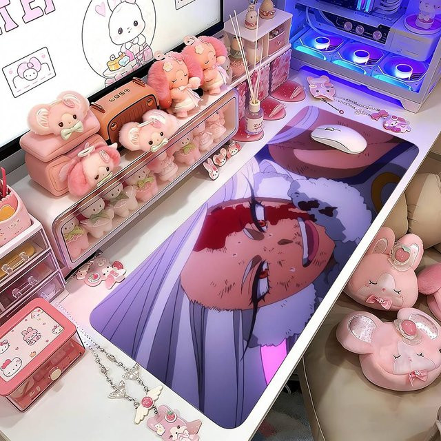 M-Mirko Gaming Mauspad Sakura Anime Design, Multicolour Deskmat für Gamer und Büro - Bild 1