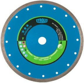 TYROLIT Diamant-Trennscheibe PREMIUM für Fliesen, Durchmesser: 115 mm, Blau - Bild 1