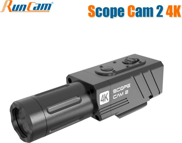 RunCam Scope Cam 2 4K Action-Kamera mit 90 Grad Linsendrehung und Metallgehäuse in Schwarz - Bild 1