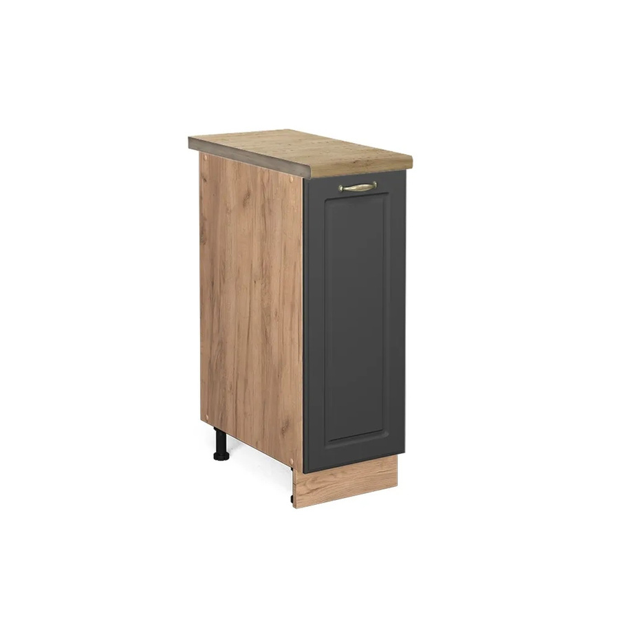 Vicco Apothekerschrank Fame-Line Anthrazit-Gold und Eiche, Wandmontage, B/T/H: 82 x 30 x 60 cm - Bild 2
