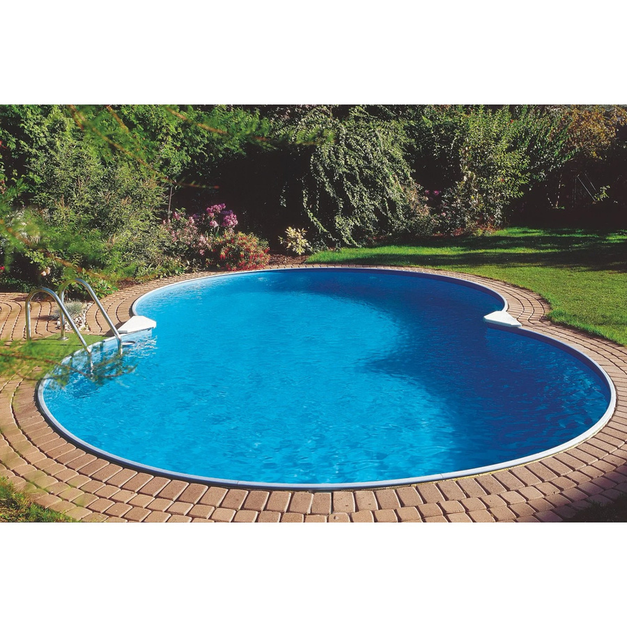 Sunfun Stahlwand Pool-Set CANNES Achtform in Blau, B/T/H: 625 x 360 x 150 cm - Bild 2