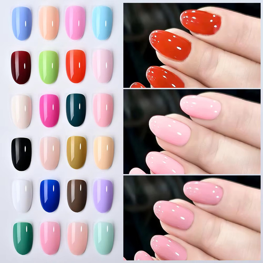 MAFANAILS Künstliche Nägel, 24 Farben, Glänzend, Oval - Bild 3