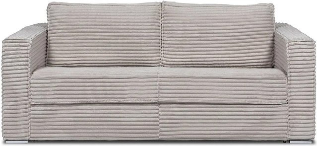 Vente-unique Schlafsofa Loreto modern in Hellgrau mit Breite: 215 cm - Bild 1