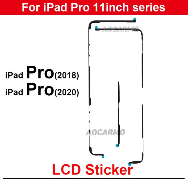 LCD Display Kleber für Apple iPad Pro 11 Zoll (Modelle 2018-2022) Vorne Display Klebestreifen - Bild 1