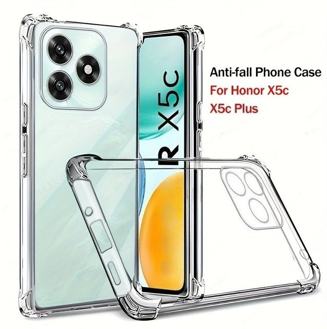 Transparente Silikon Schutzhülle für Honor X5c Plus und Honor X5c mit Airbag-Schutzfunktion - Bild 1