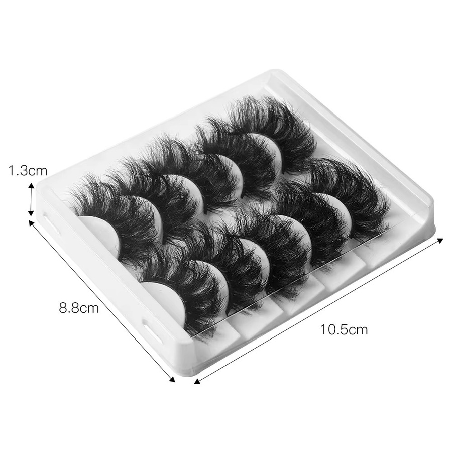 JIEFUXIN Wimpern, Black, 5 Paar - Bild 6