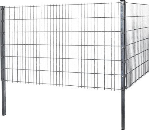 FLORAWORLD Doppelstabmatte aus Stahl, verzinkt, silberfarben, H x L x T: 103 x 251 x 1,7 cm - Bild 1