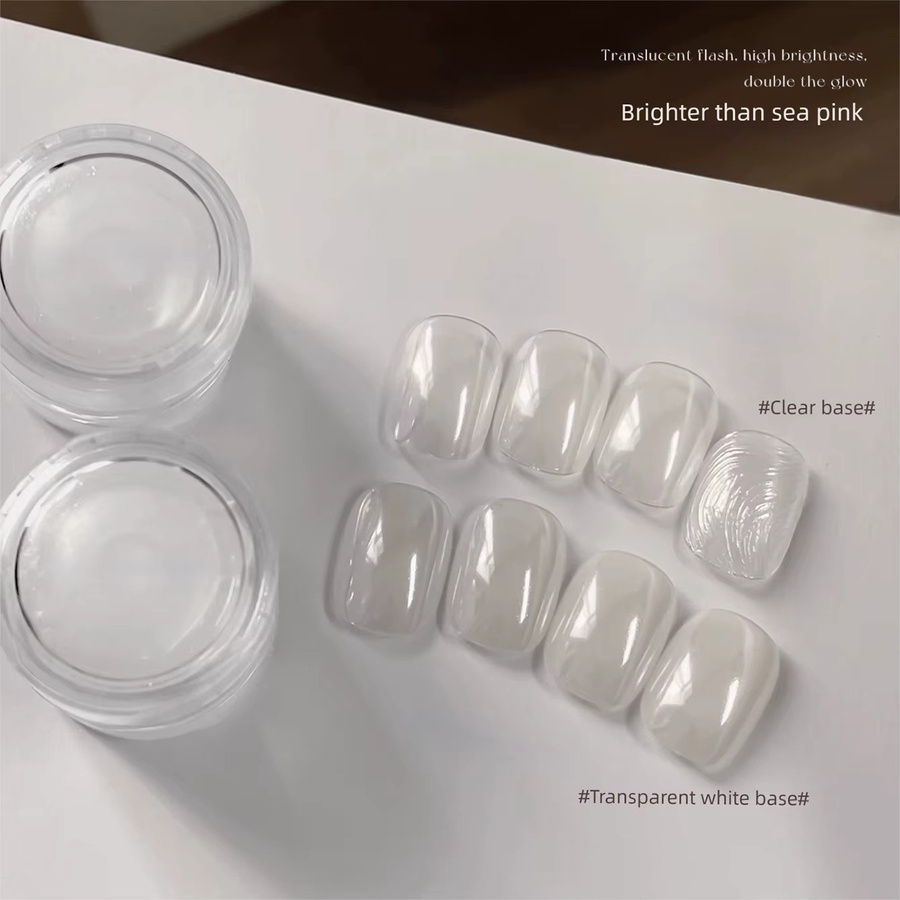 MIANEL GEL Nagelglitzer, Perlweiß, Schimmernd - Bild 2
