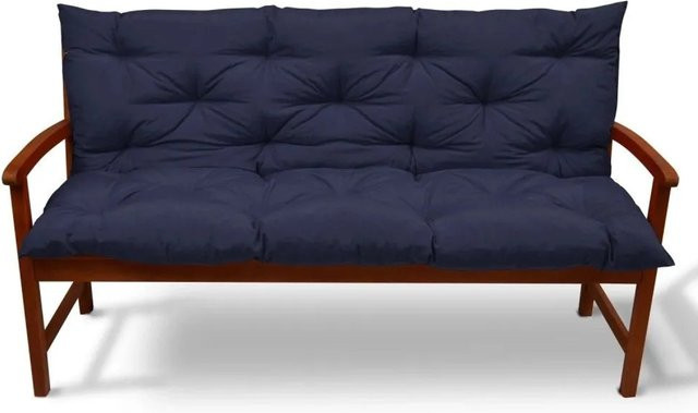 Beautissu Flair BR Bankauflage Blau B/T: 100 x 50 cm - Bild 1