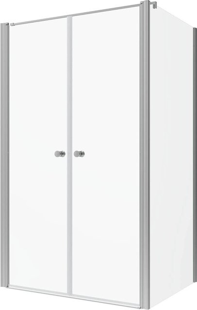 Aquabatos Eckdusche Duschkabine mit Pendeltür und Easy-Clean-Beschichtung, Farbe: Transparent, B/T/H: 95 x 90 x 197 cm - Bild 1