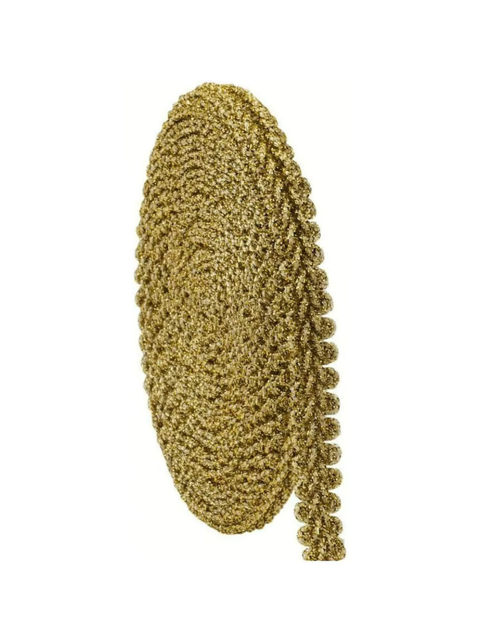 Goldenes Braid Trim zum Nähen und Basteln, 25 Meter Stoff Gimp Braid Trim für Kostüme, DIY Handwerk und Dekoration, Breite: 1,27 cm - Bild 5