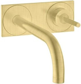 Hansgrohe Axor Uno UP-Waschtisch-Einhebelmischer Fertigmontageset in Brushed Brass mit Pin-Griff - Bild 1