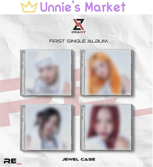 CRAXY - RE_ Jewel Case Version 1. Single-Album Random ver. in Grau - Bild 1