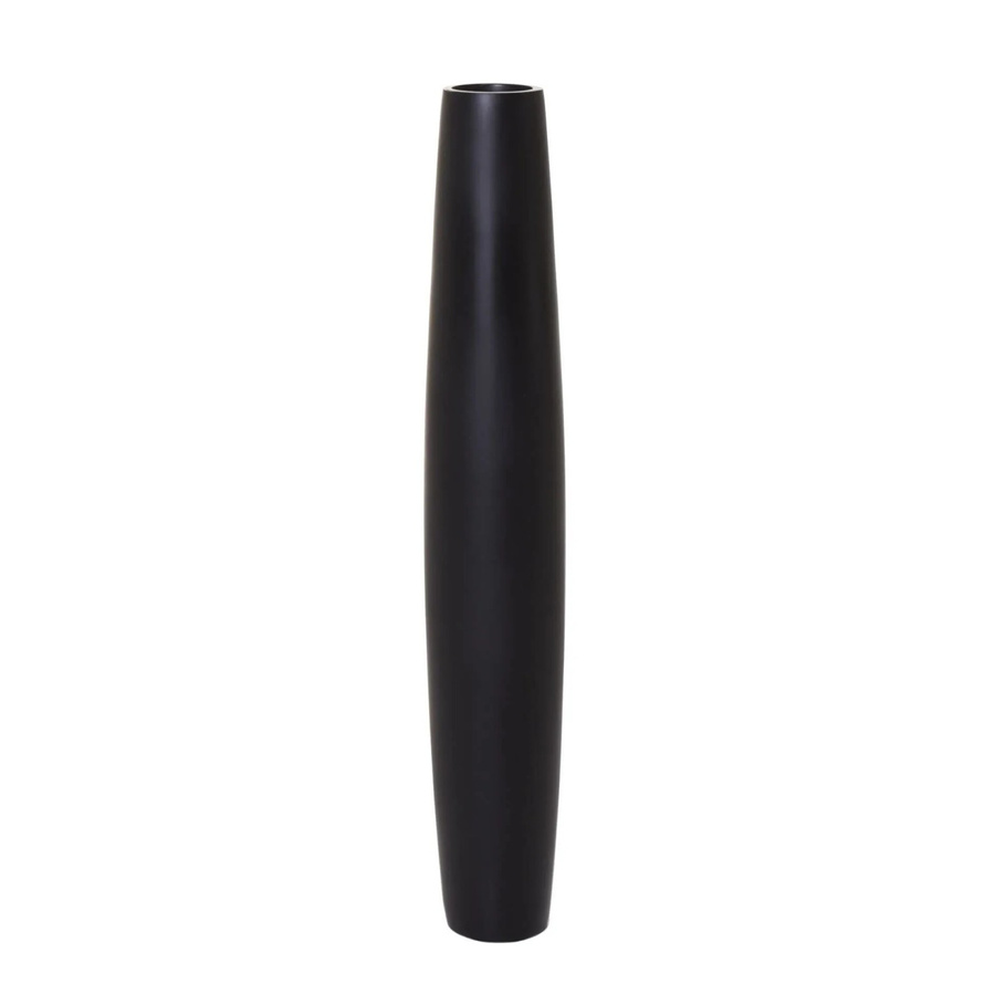 Vivanno Bodenvase Isondra aus Fiberglas, Schwarz, B/T/H: 9 x 9 x 80 cm - Bild 2