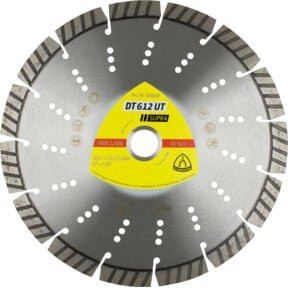 Klingspor DT 612 UT Diamanttrennscheibe Turbo für Beton in Silber, Durchmesser: 230 mm, Breite: 2,6 mm, Bohrung: 22,23 mm - Bild 1