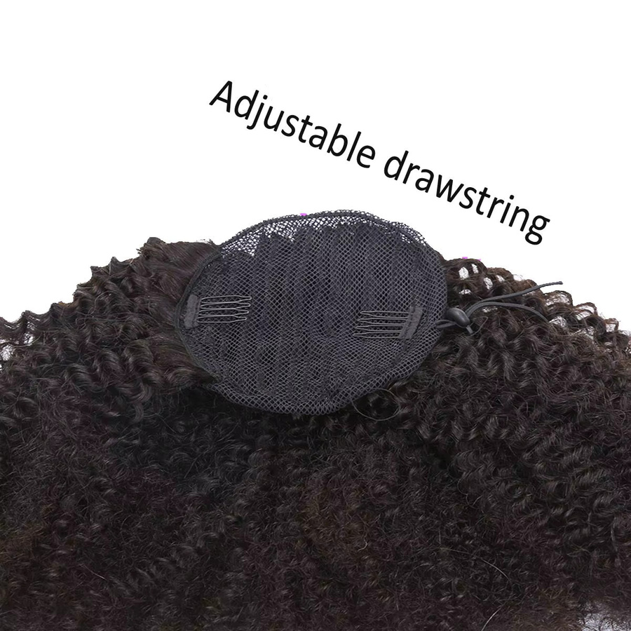 G&T Wig Afro Verworrene Lockige Pferdeschwanz Haarverlängerungen, Damen - Bild 2