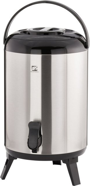 APS Iso-Dispenser für heiße und kalte Getränke aus Edelstahl und Kunststoff in Silber, Volumen: 9,5 l, H x B x T: 42 x 24 x 24 cm - Bild 1