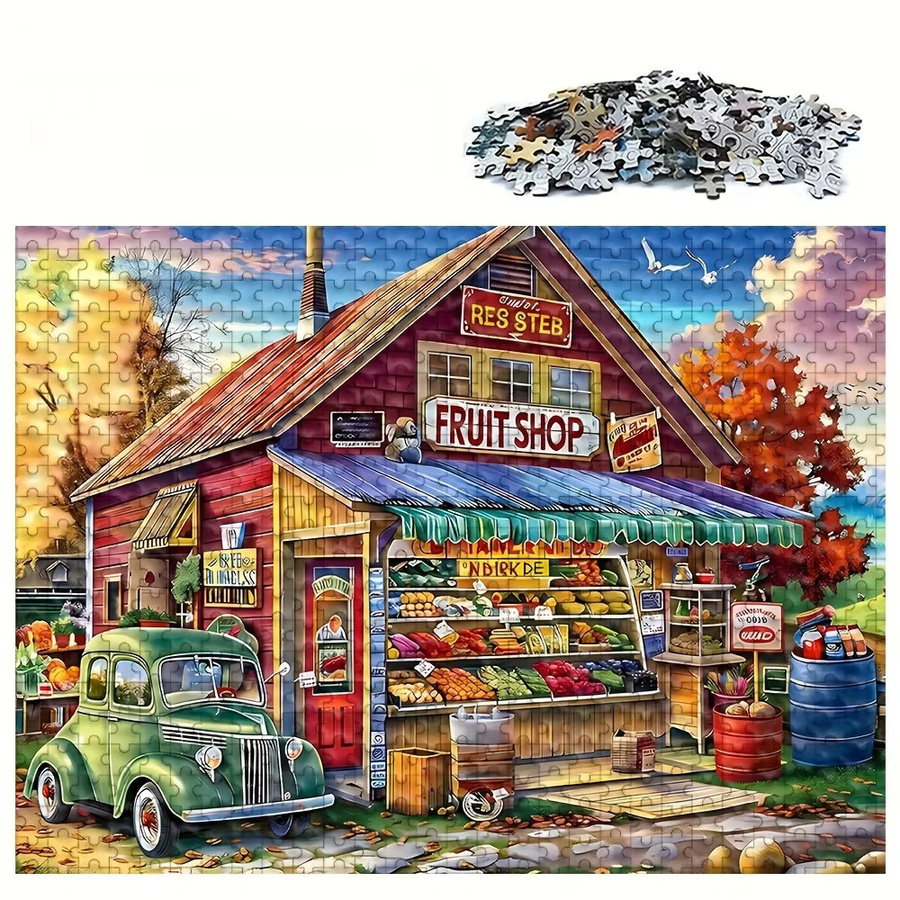 KAYOU Tierfarm-Puzzle, 1.000 Teile, bunt/mehrfarbig - Bild 2
