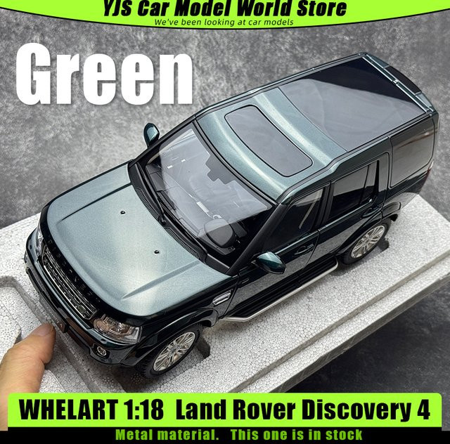 WHELART 2014 Land Rover Discovery 4, Druckguss-Modell, 1:18, Metall, Schwarz-Grün - Bild 1